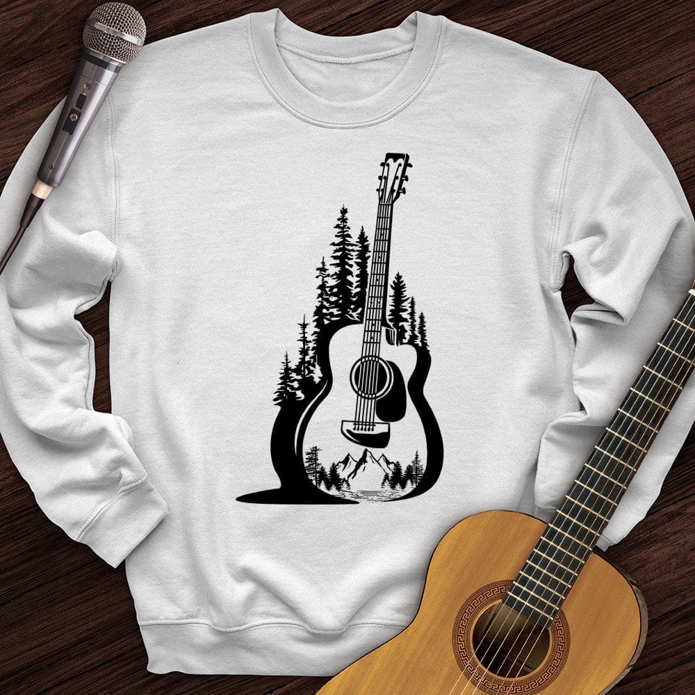 Printify Sweatshirt White / S Acoustic Nature Crewneck