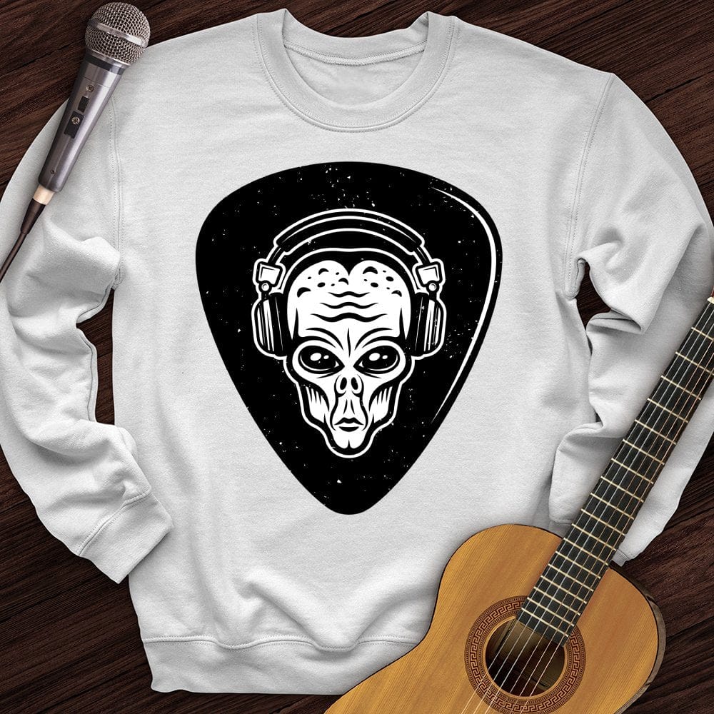 Printify Sweatshirt White / S Alien Headphones Crewneck