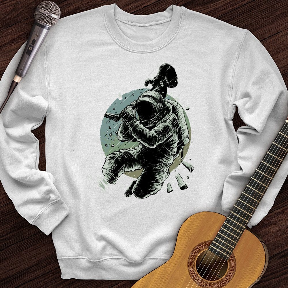 Printify Sweatshirt White / S Astronaut Rockstar Crewneck