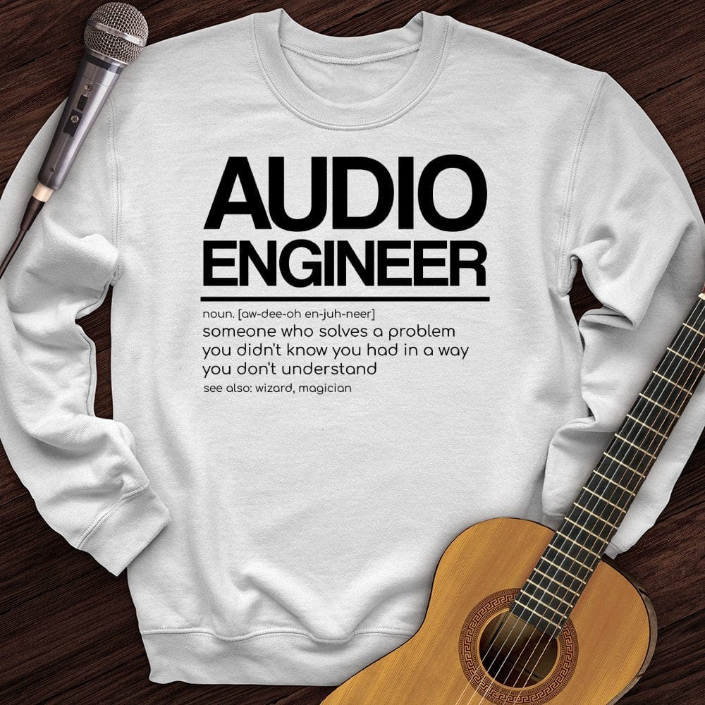 Printify Sweatshirt White / S Audio Engineer Crewneck