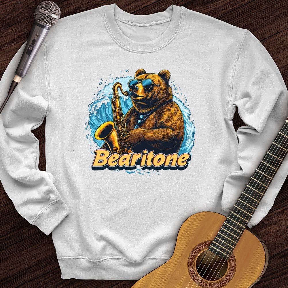 Printify Sweatshirt White / S Bear-itone Crewneck