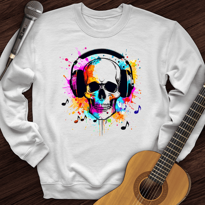 Printify Sweatshirt White / S Beat Explosion Crewneck