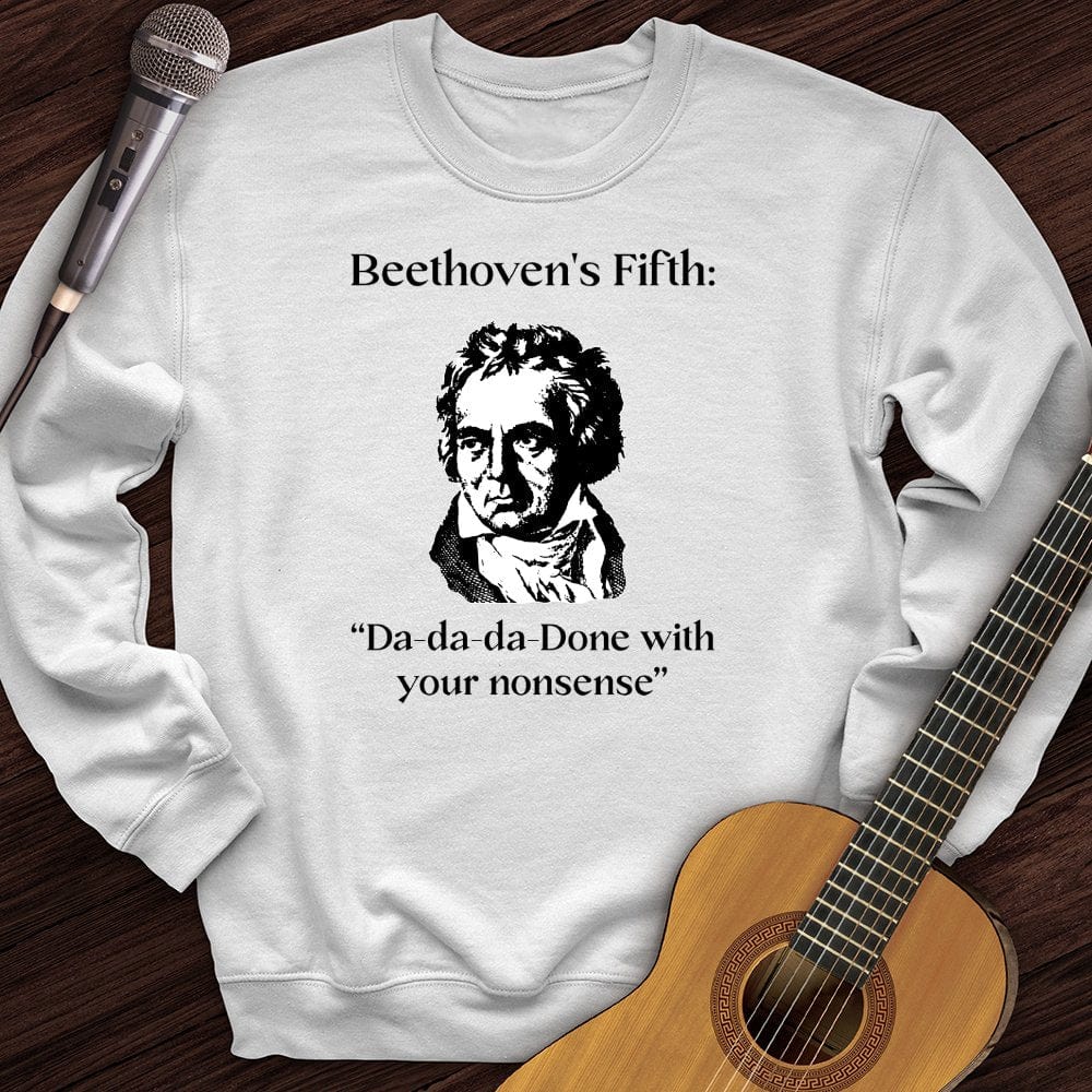 Printify Sweatshirt White / S Beethoven's Fifth Crewneck