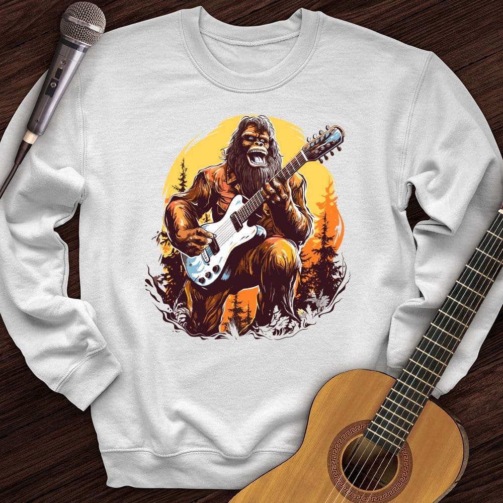 Printify Sweatshirt White / S Bigfoot Shredding Crewneck