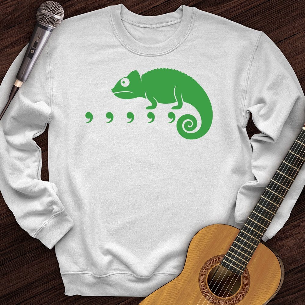 Printify Sweatshirt White / S Chameleon Crewneck