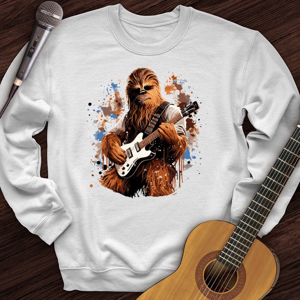 Printify Sweatshirt White / S Chewy Guitar Crewneck