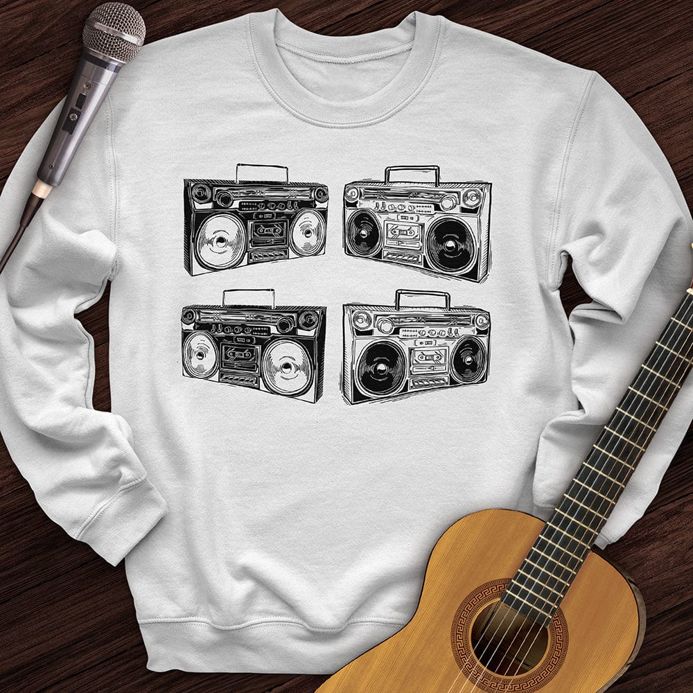Printify Sweatshirt White / S Classic Stereo Crewneck
