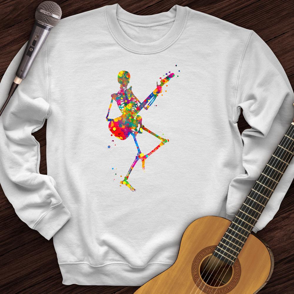 Printify Sweatshirt White / S Colorful Souls Guitar Crewneck