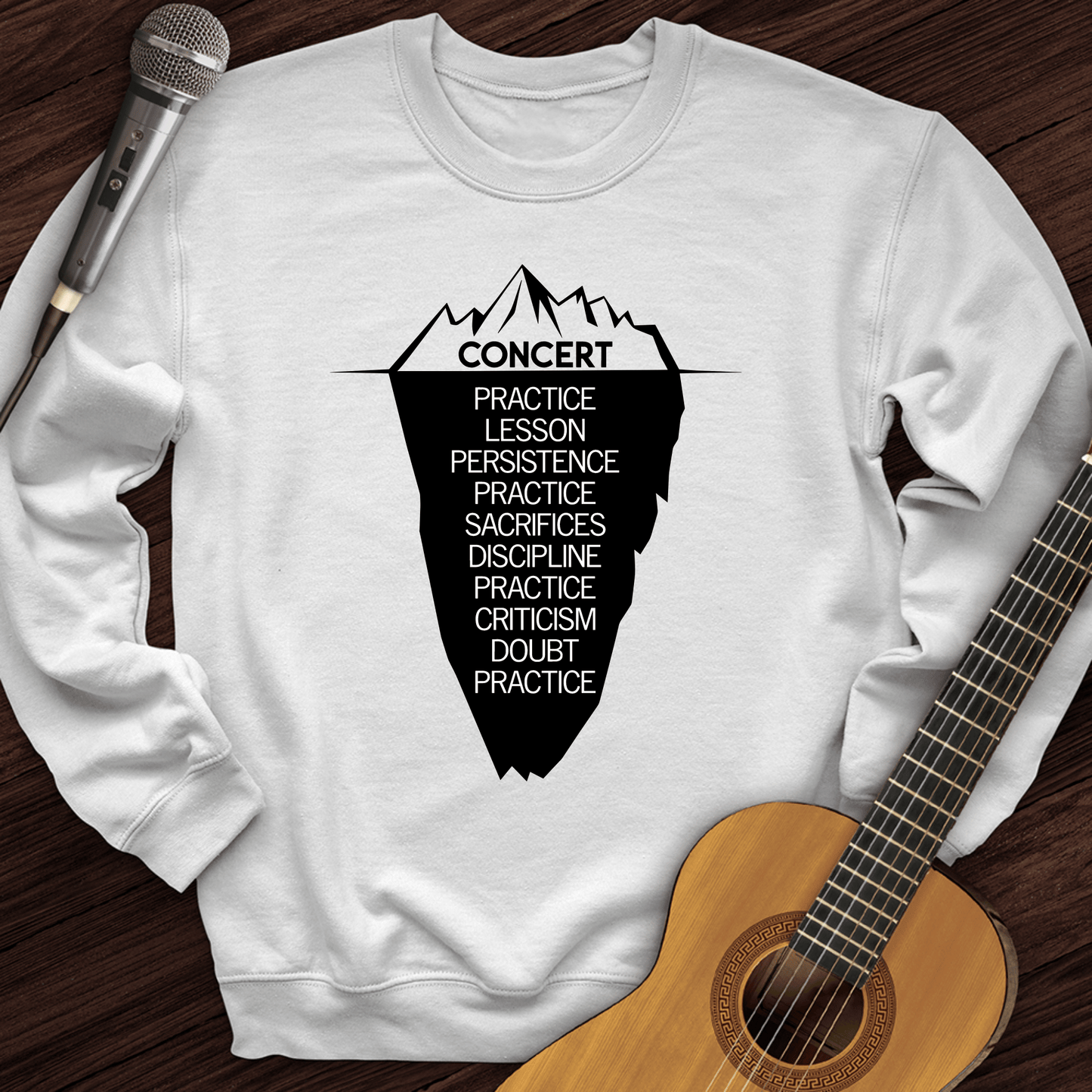 Printify Sweatshirt White / S Concert Crewneck