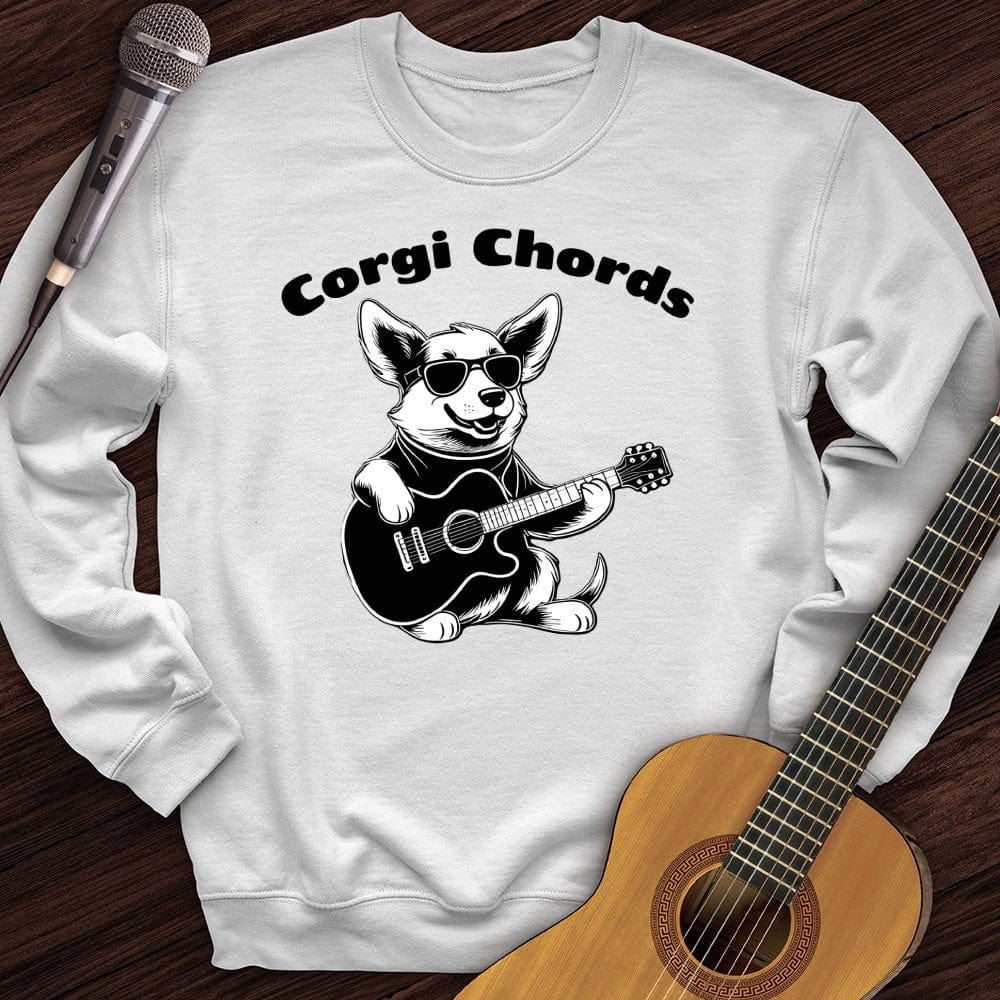 Printify Sweatshirt White / S Corgi Crewneck