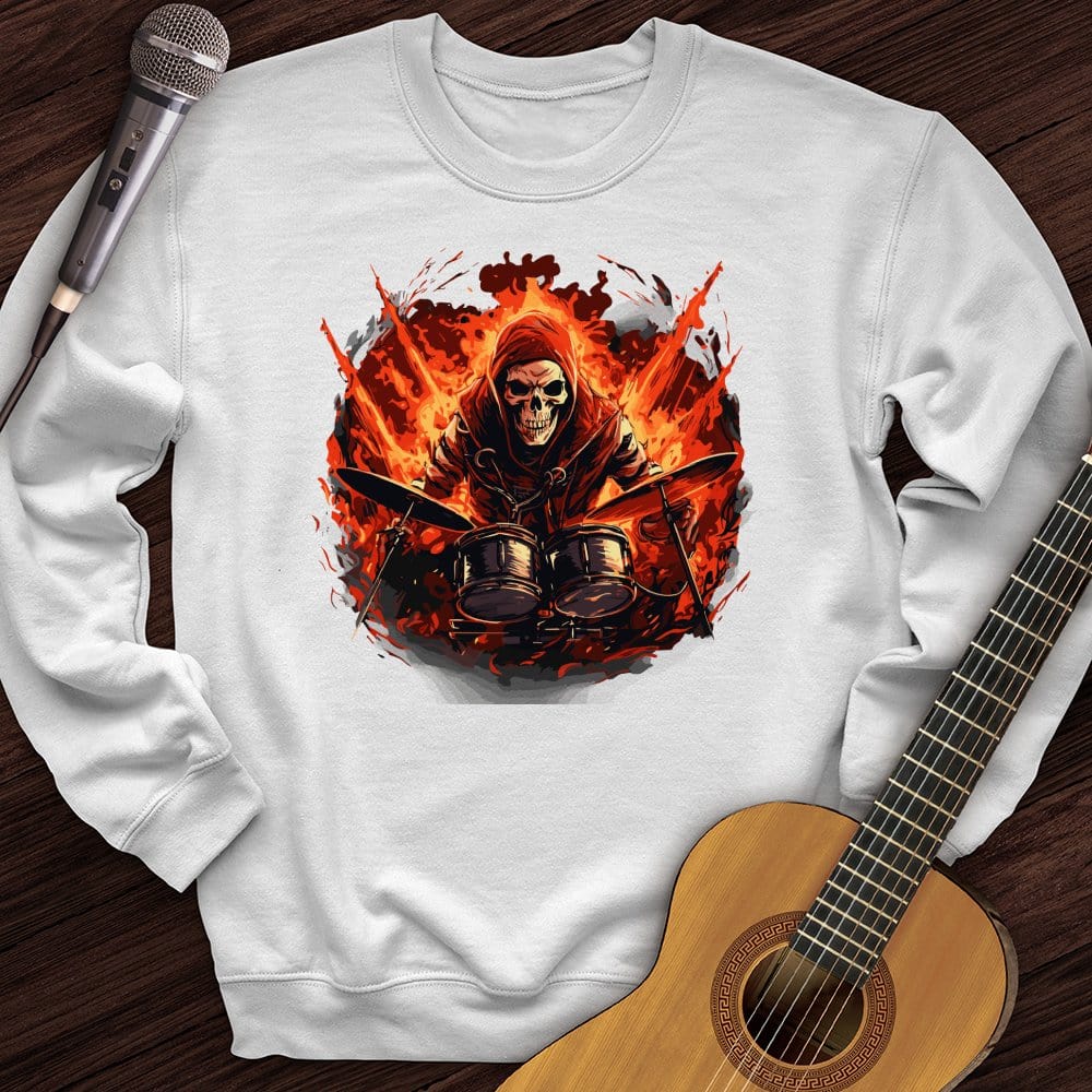 Printify Sweatshirt White / S Diablo's Drummer Crewneck