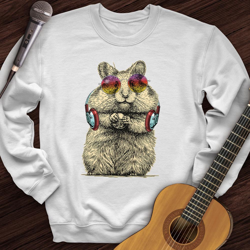 Printify Sweatshirt White / S DJ Hampster Crewneck