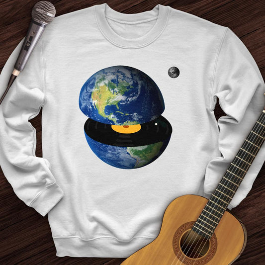 Printify Sweatshirt White / S Earth Player Crewneck