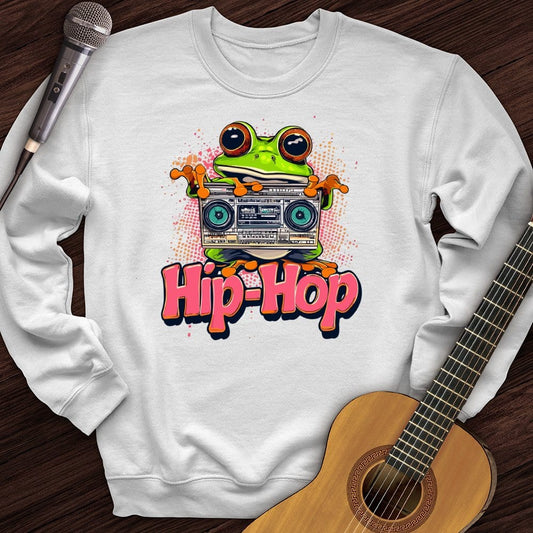 Printify Sweatshirt White / S Funky Frog Crewneck