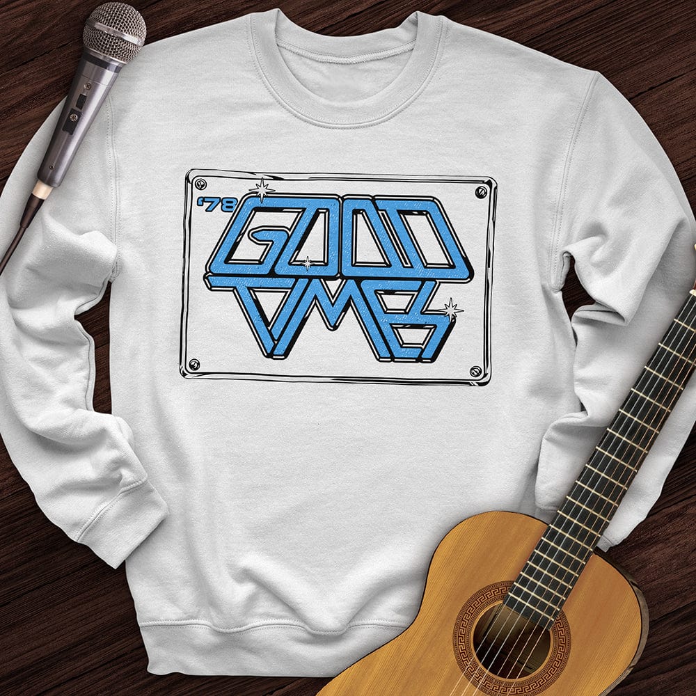 Printify Sweatshirt White / S Good Times Crewneck