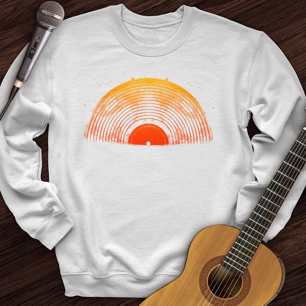 Printify Sweatshirt White / S Half Record Crewneck