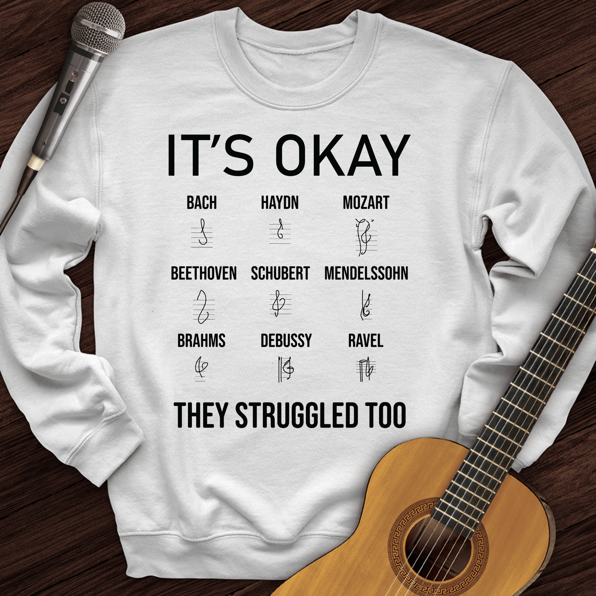 Printify Sweatshirt White / S It's Okay Crewneck