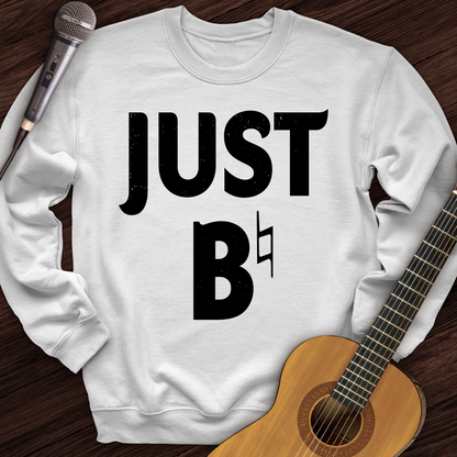 Printify Sweatshirt White / S Just B Crewneck