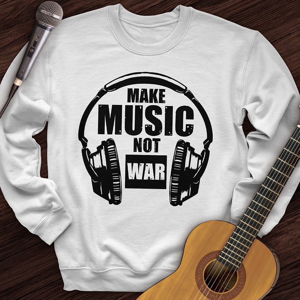 Printify Sweatshirt White / S Listen To Music Crewneck