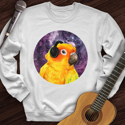 Printify Sweatshirt White / S Music Bird Crewneck