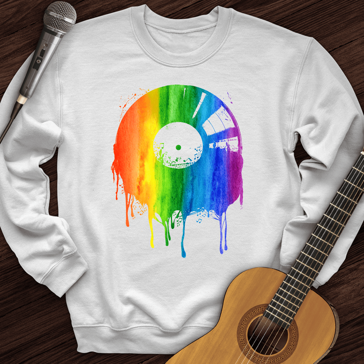 Printify Sweatshirt White / S Music City Crewneck