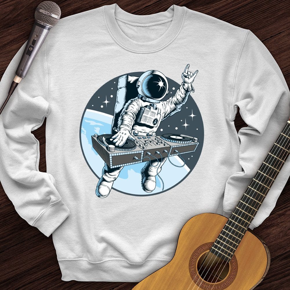 Printify Sweatshirt White / S Outer Space DJ Crewneck
