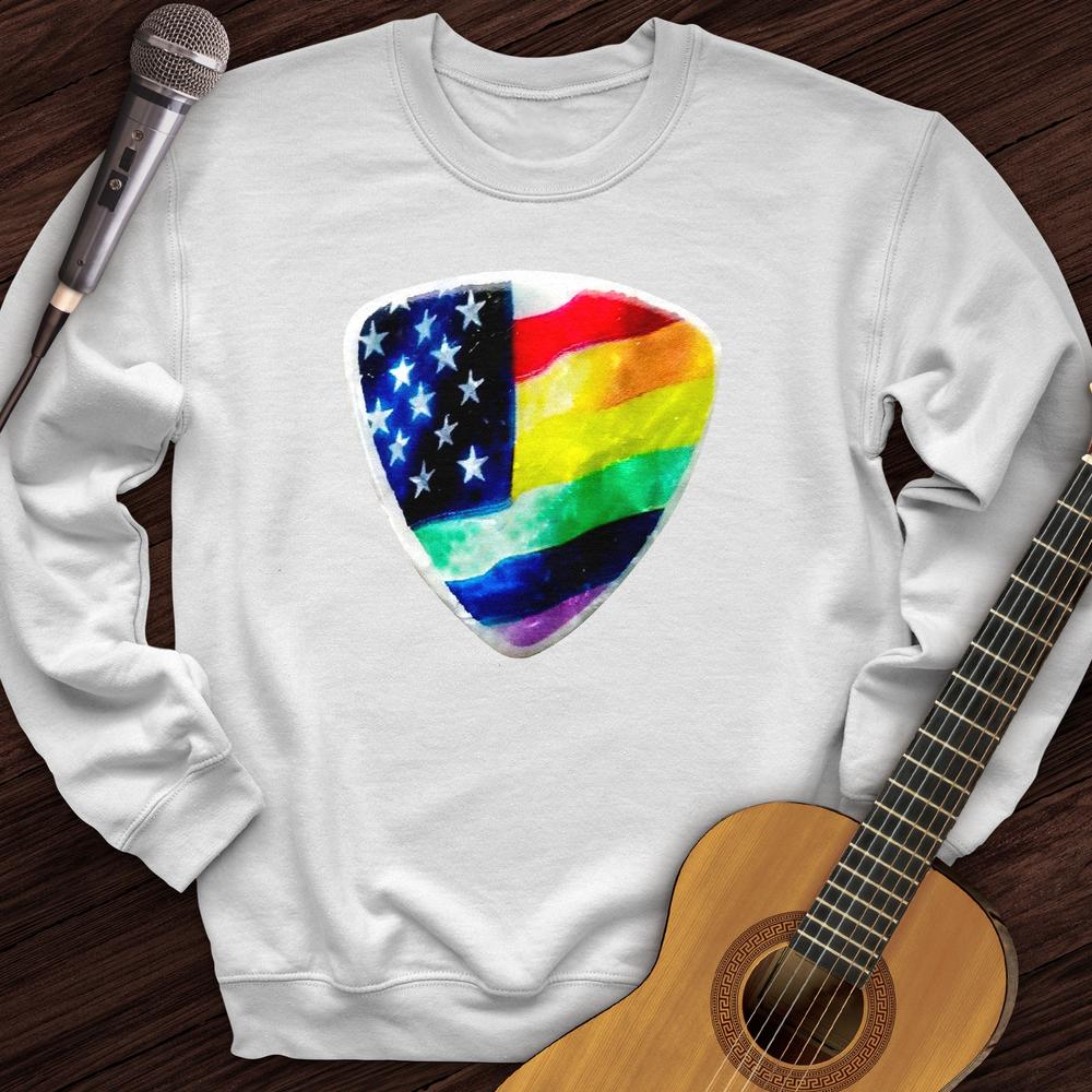 Printify Sweatshirt White / S Rainbow Pick Crewneck