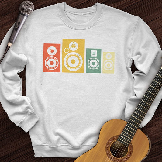 Printify Sweatshirt White / S Rainbow Speakers Crewneck