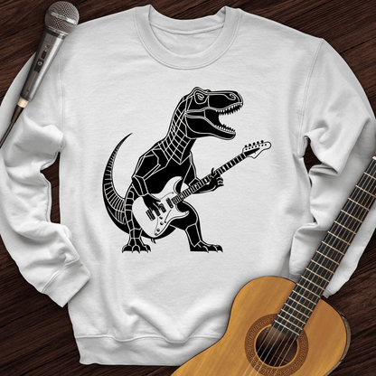 Printify Sweatshirt White / S Rex Rock and Roll Crewneck