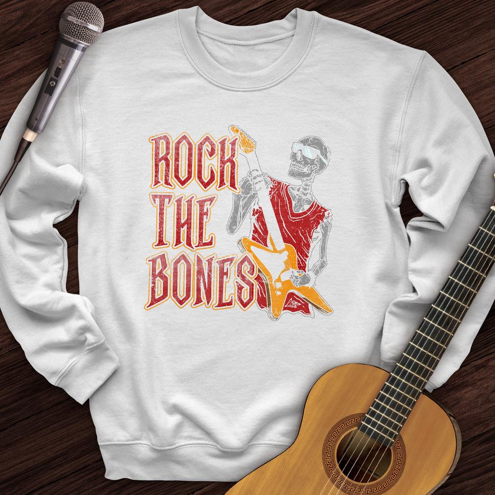 Printify Sweatshirt White / S Rock The Bones Crewneck