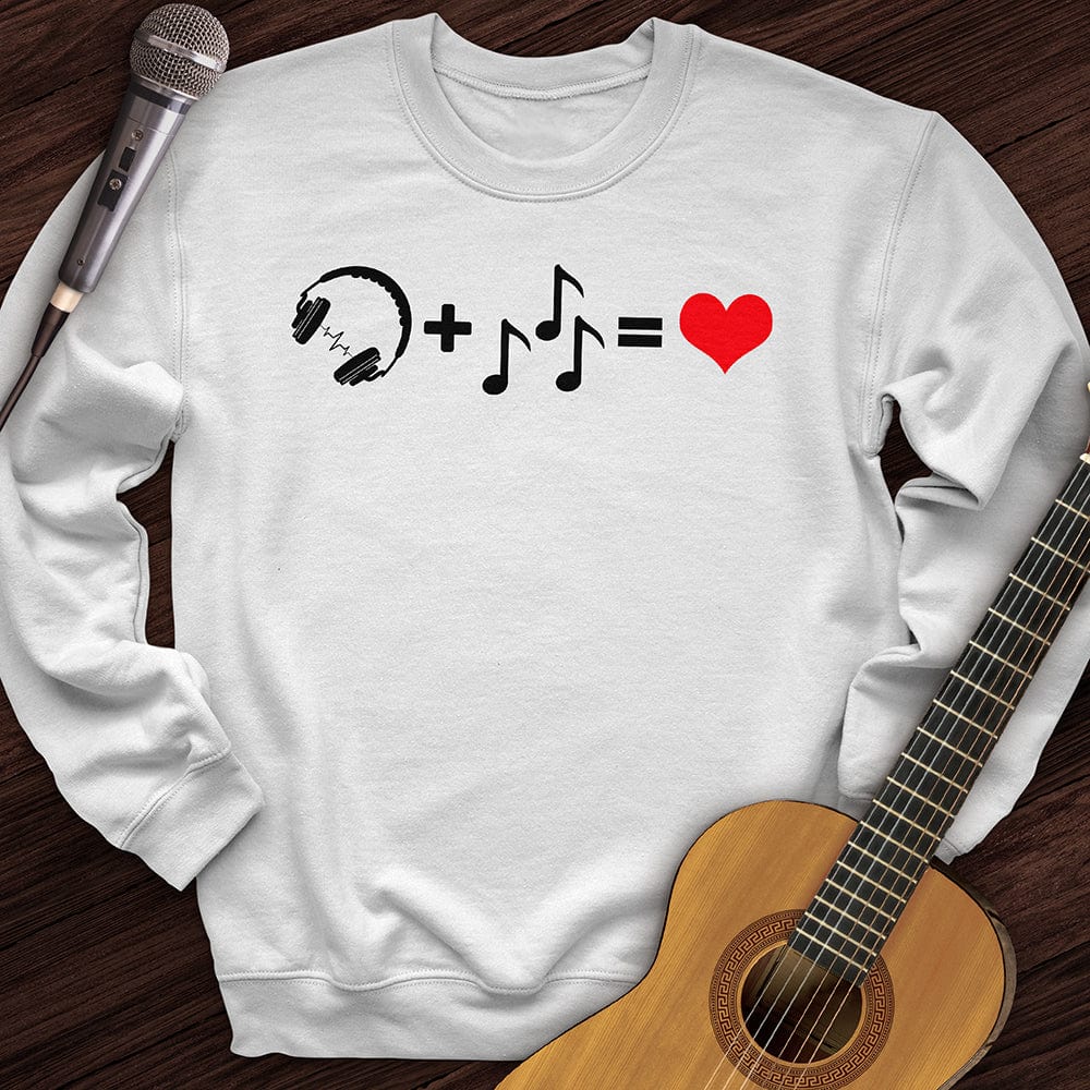 Printify Sweatshirt White / S Simple Equation Crewneck