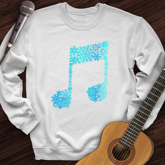 Printify Sweatshirt White / S Snowflake Note Crewneck