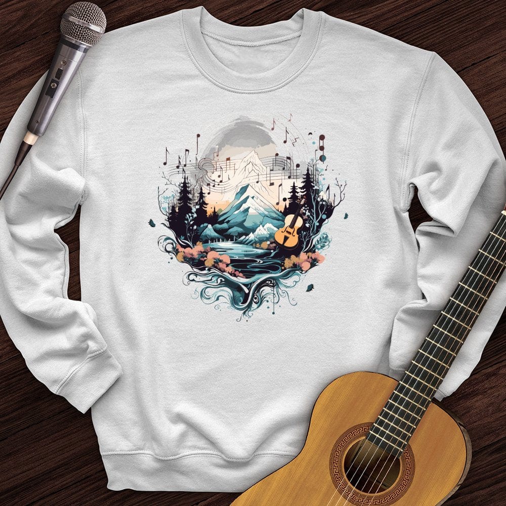 Printify Sweatshirt White / S Sound of Nature Crewneck