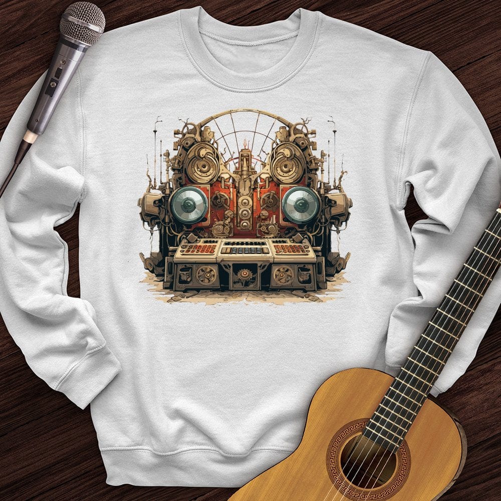 Printify Sweatshirt White / S Stereo Steampunk Crewneck