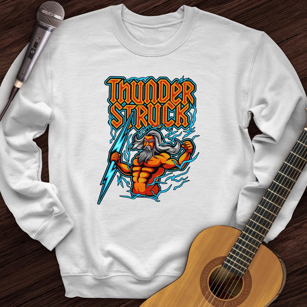 Printify Sweatshirt White / S Thunderstruck Crewneck