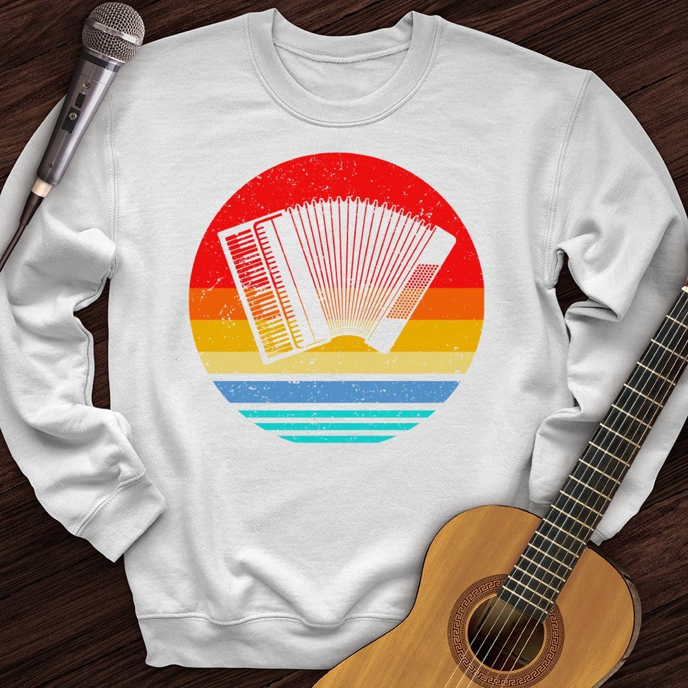 Printify Sweatshirt White / S Vintage Accordion Crewneck