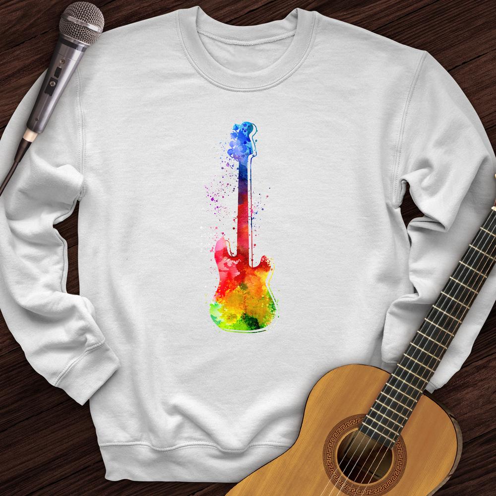 Printify Sweatshirt White / S Water Color Electric Crewneck