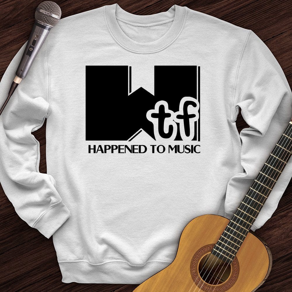 Printify Sweatshirt White / S What Happened To Music Crewneck