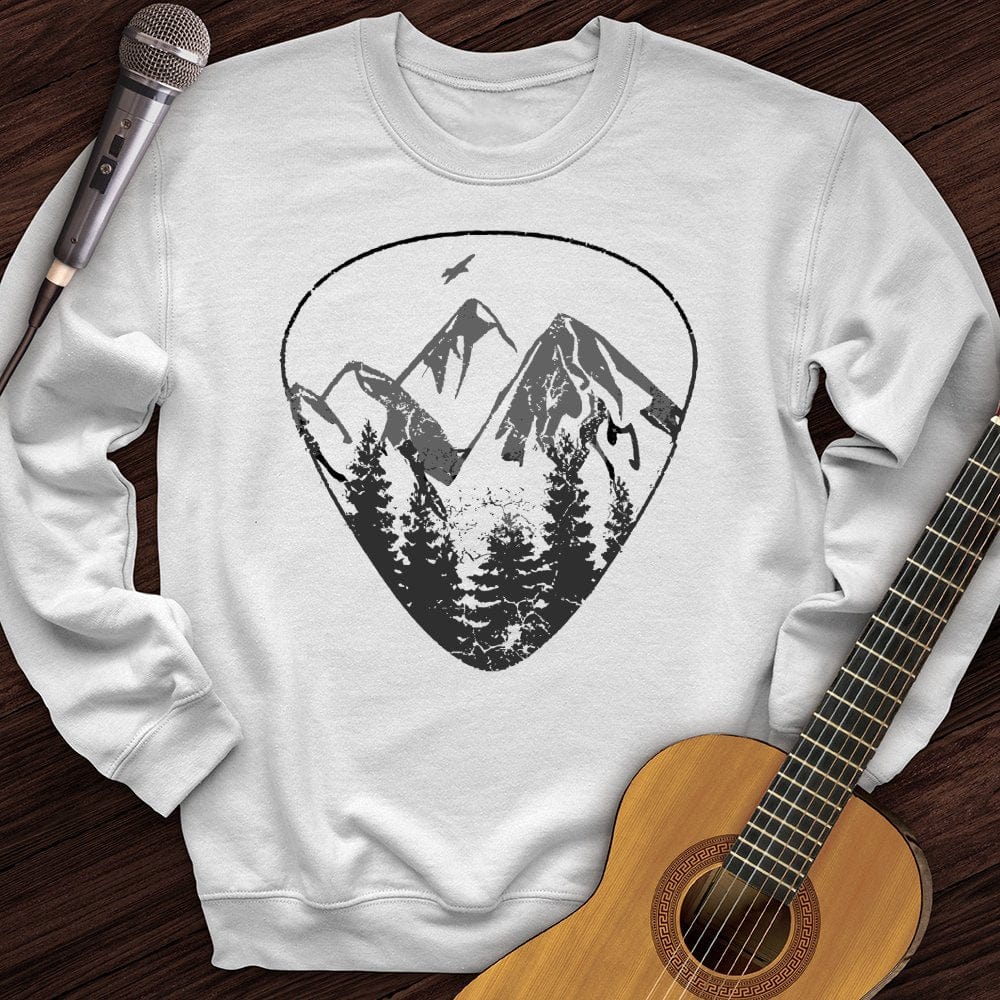 Printify Sweatshirt White / S Wilderness Guitar Pick Crewneck