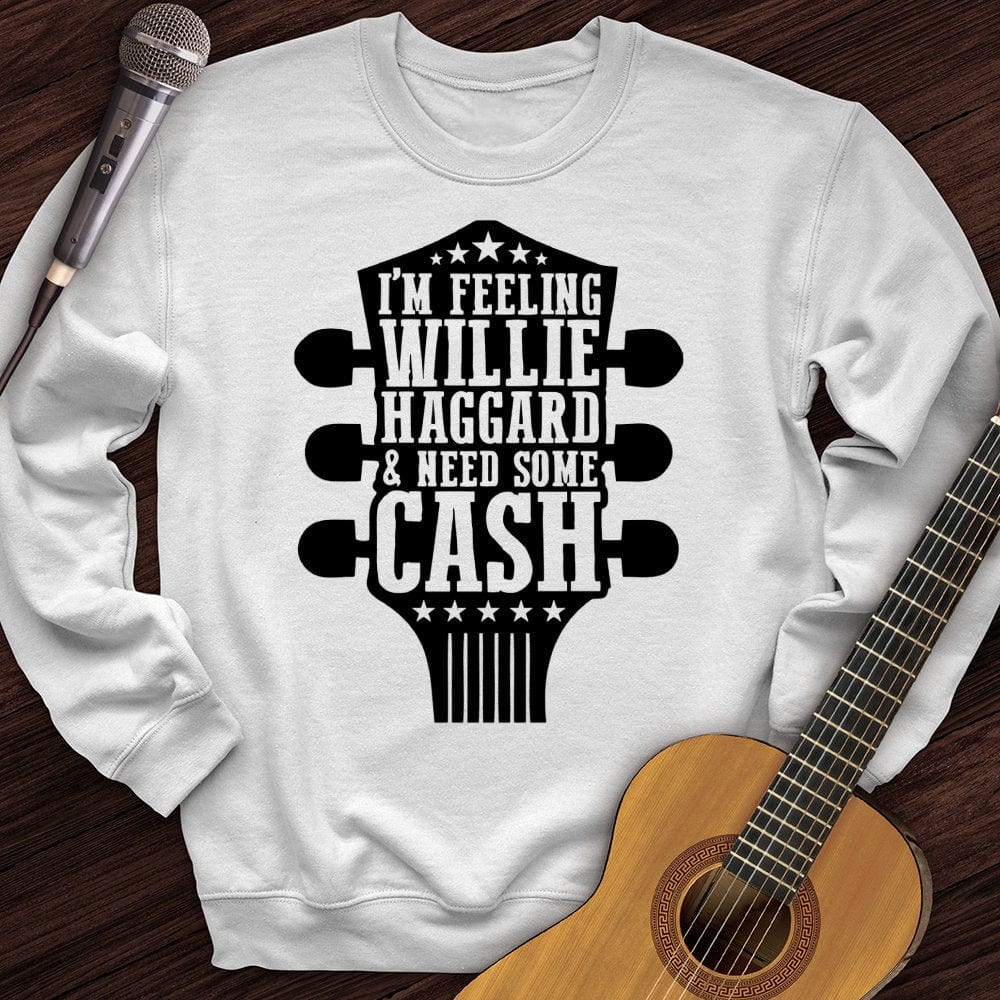 Printify Sweatshirt White / S Willie And Cash Crewneck