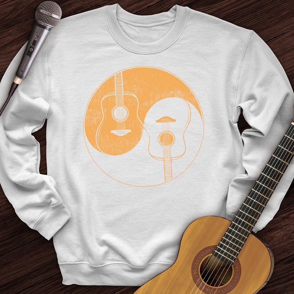 Printify Sweatshirt White / S Yin Yang Acoustics Crewneck