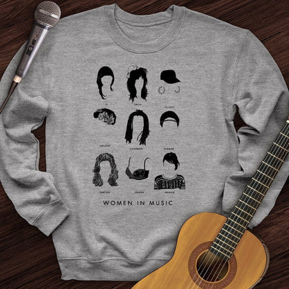 Printify Sweatshirt Women In Music Crewneck