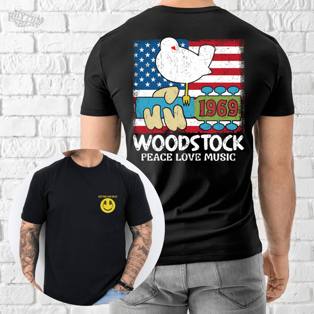 Printify T-Shirt Black / S 1969 Woodstock Tribute T-Shirt