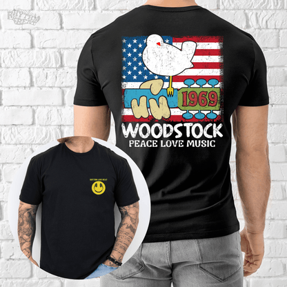 Printify T-Shirt Black / S 1969 Woodstock Tribute T-Shirt