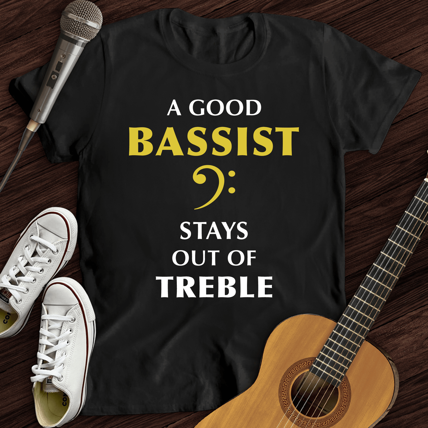 Printify T-Shirt Black / S A Good Bassist T-Shirt