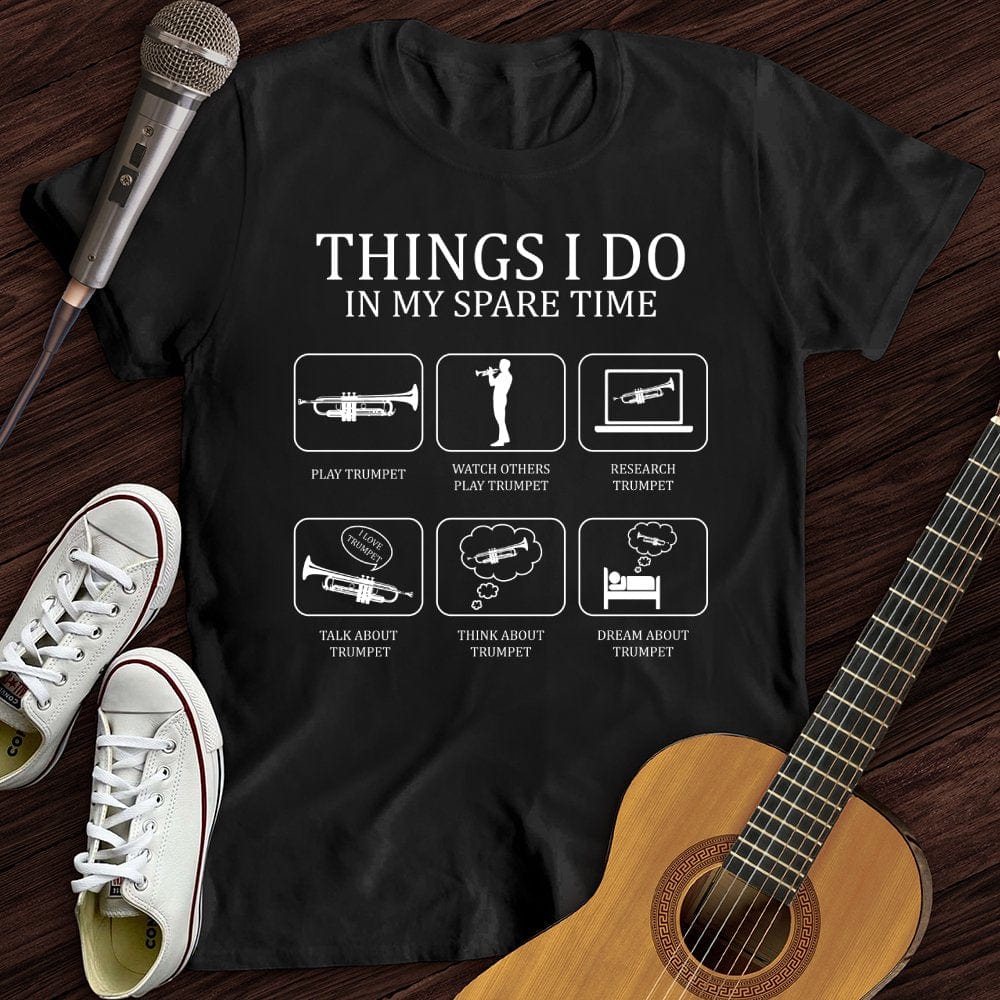 Printify T-Shirt Black / S All I Do is Trumpet T-Shirt