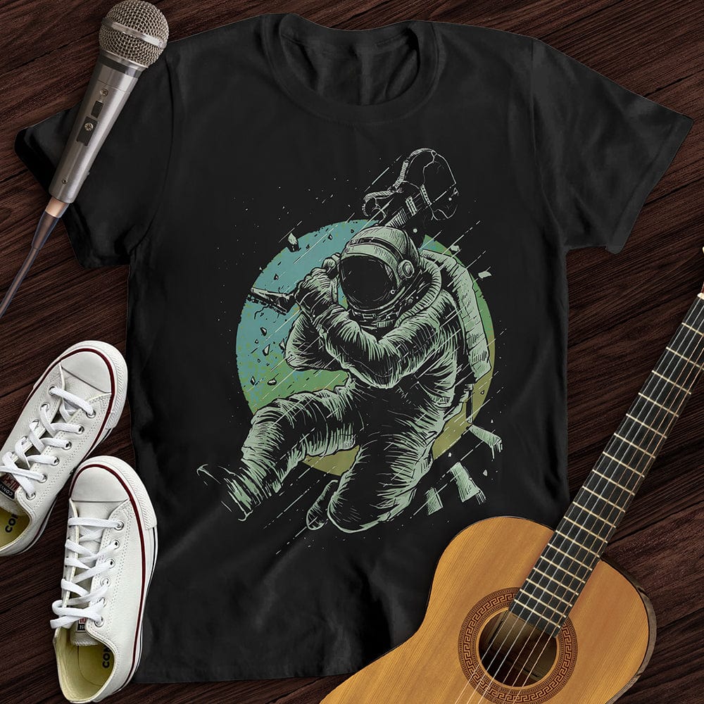 Printify T-Shirt Black / S Astronaut Rockstar T-Shirt