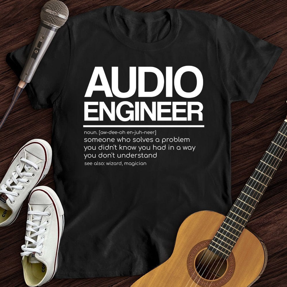 Printify T-Shirt Black / S Audio Engineer T-Shirt