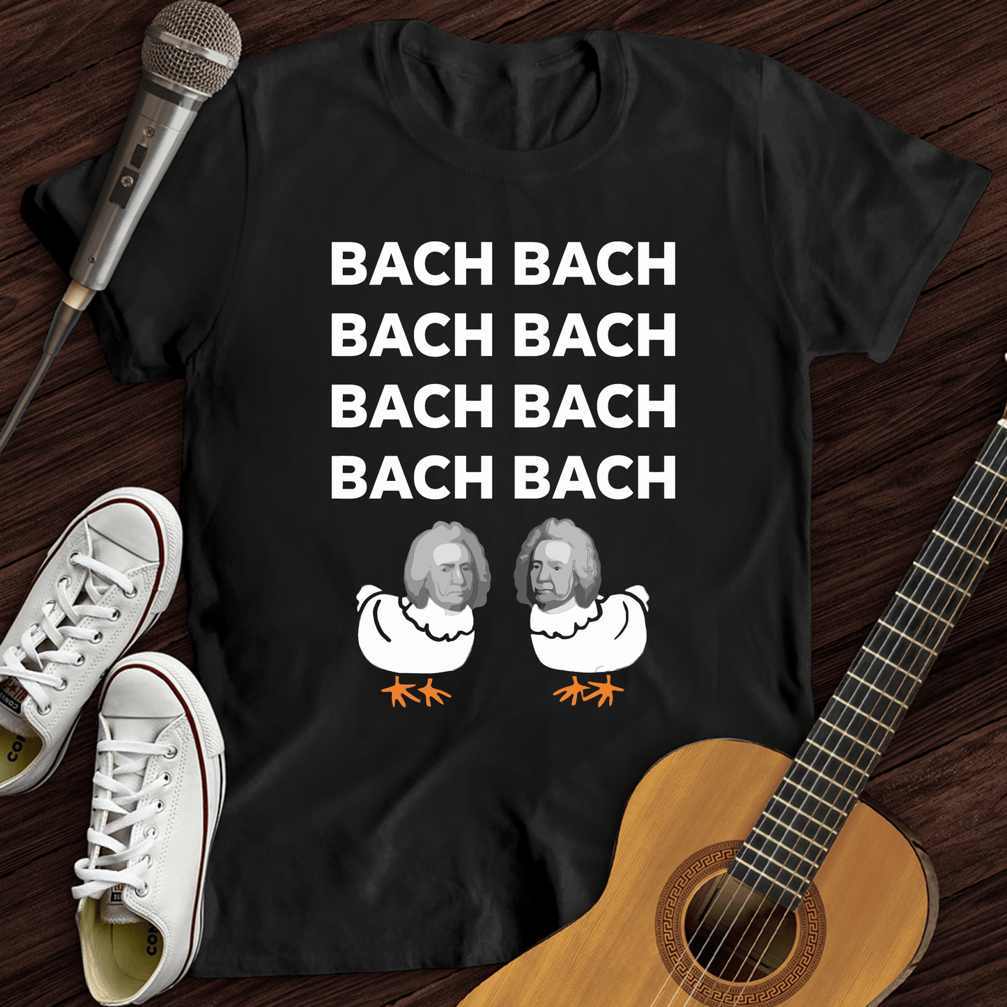 Printify T-Shirt Black / S Bach Bach T-Shirt