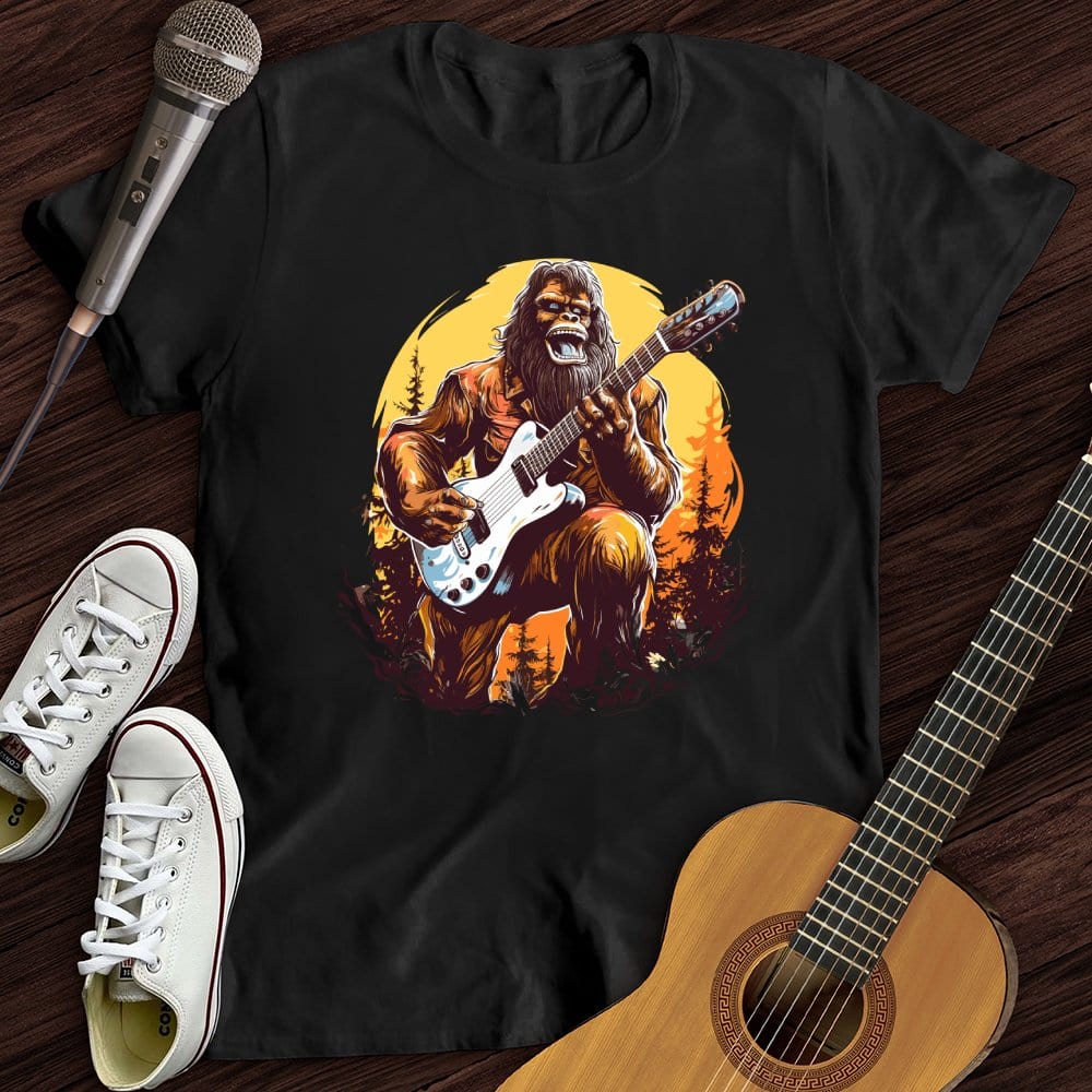 Printify T-Shirt Black / S Bigfoot Shredding T-Shirt